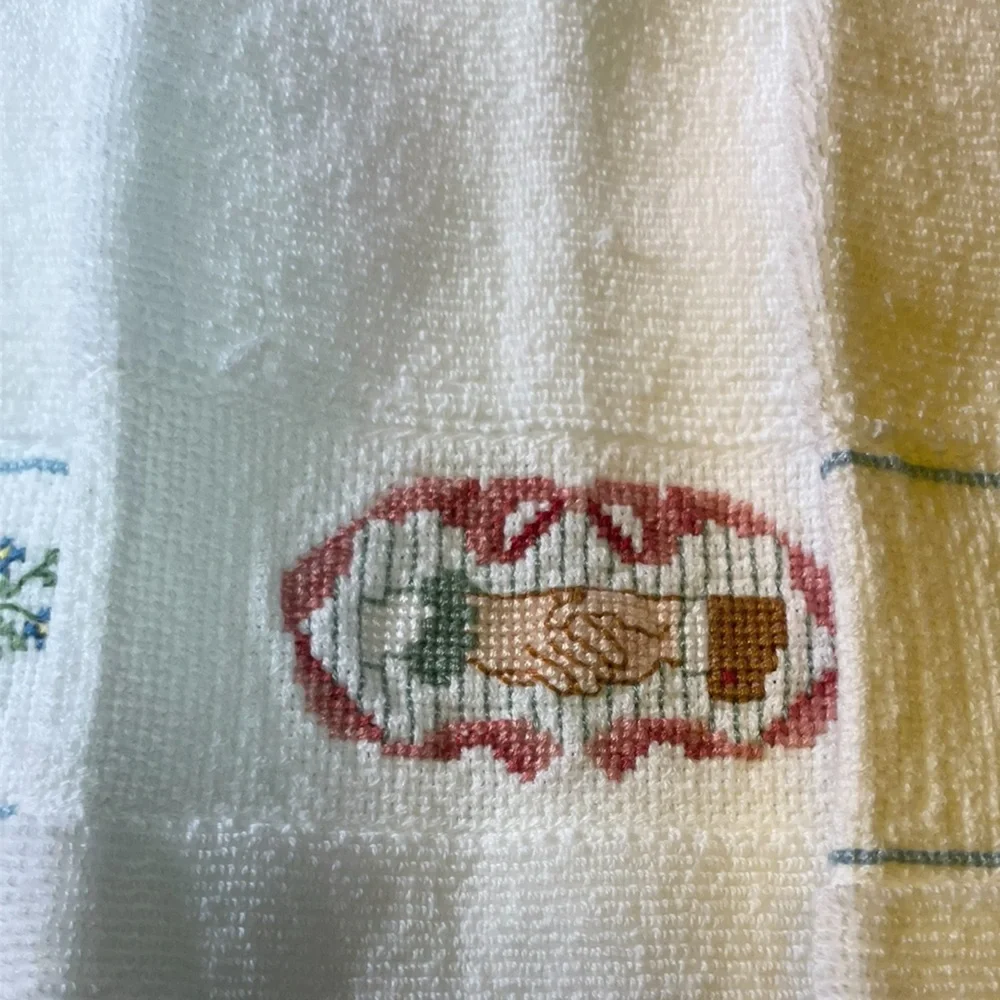 Vintage Hand Made Stitched Finger/Hand Towels